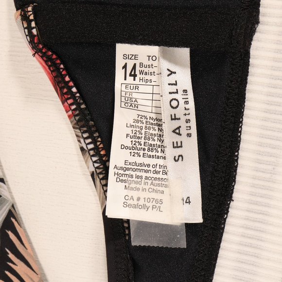 NWOT Seafolly Ocean Alley Cross High Neck Tank - Picture 3 of 11